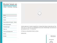 Tablet Screenshot of gloor-immo.ch